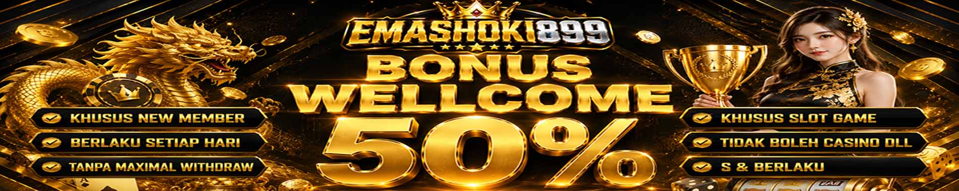 BONUS NEW MEMBER 50%